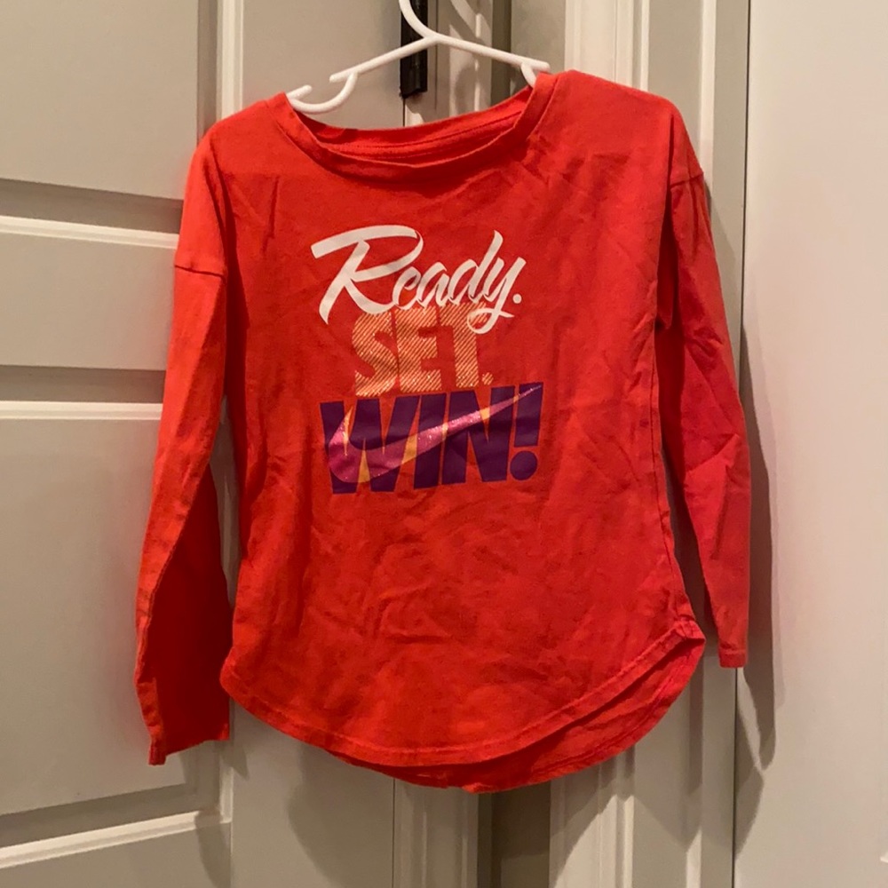 Ready. Set. Win! Long Sleeve Nike Shirt - Size 4T